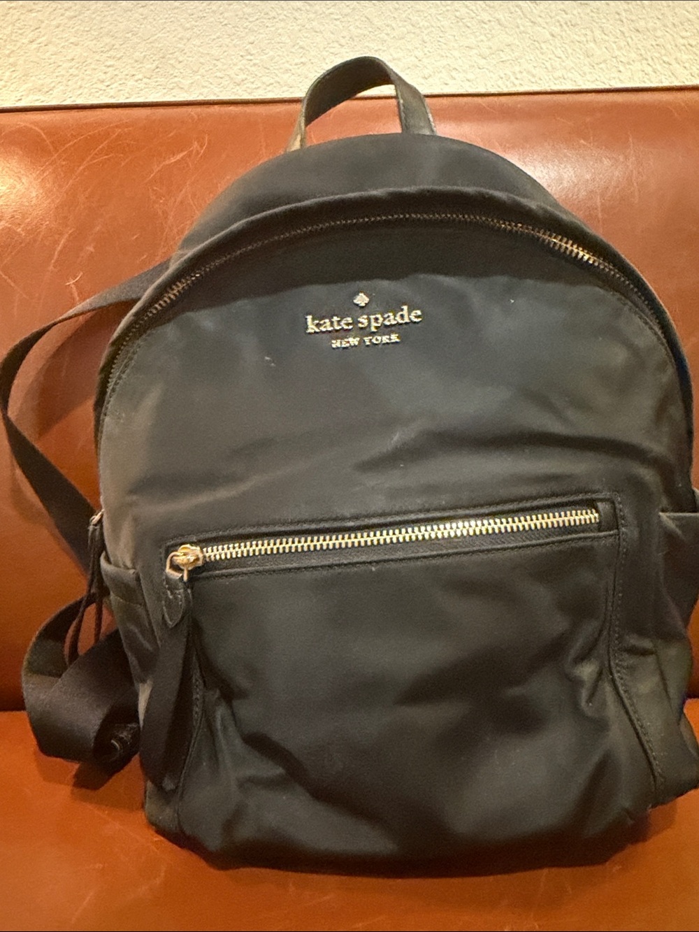 kate spade Chelsea Black Nylon Compact Backpack